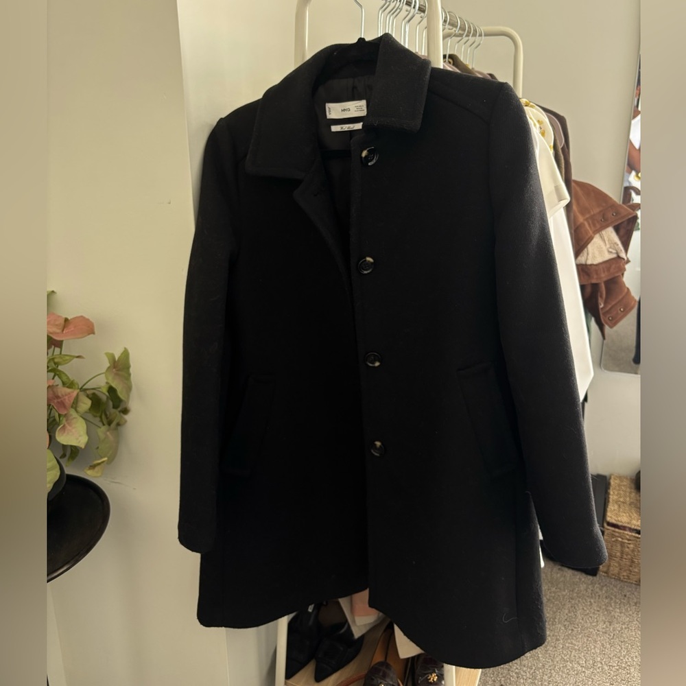 Wool blend coat